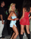 Coco, a vagabunda loira uma prostituta de rua e clube