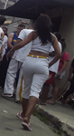 Morena Rabuda na roda de capoeira