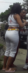 Morena Rabuda na roda de capoeira