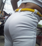 Morena Rabuda na roda de capoeira