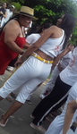 Morena Rabuda na roda de capoeira