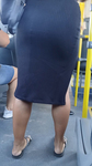 Novinha rabuda de vestido flagrada no ônibus