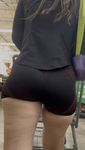 Calção de ginástica para garota branca e grossa, bunda grand