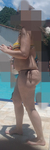 Loira Rabuda na Piscina Com fio  dental enterrado no Cú Gost