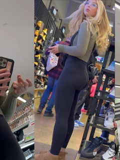 Ninfeta Loirinha de legg definindo uma bundinha deliciosa